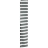 vidaXL Zebra senčilo temno sivo 45x200 cm širina blaga 40,9 cm poliester, (5000297856) | Shoptok.si