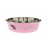 Ferribiella činija inox sa gumom 21cm roze | ePonuda.com