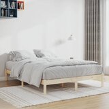 vidaXL Posteljni okvir brez vzmetnice 152x203 cm trdna borovina | Shoptok.si