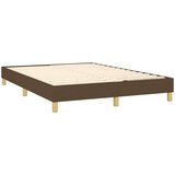  Box spring postelja z vzmetnico temno rjava 140x200 cm blago, (20726516) | Shoptok.si