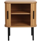 XORA NOČNA OMARICA, črna, barve hrasta | Shoptok.si