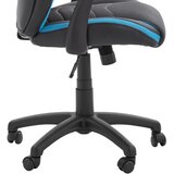 Hom`in GAMING STOL kovina, umetna masa, tekstil modra, črna | Shoptok.si