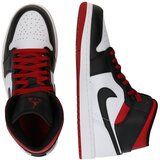 Jordan Visoke superge 'AIR 1 MID' rdeča / črna / bela | Shoptok.si