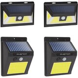 Phenom Solarni LED komplet - 2x stenska solarna svetilka 5W 300lm + 2x 3W 120lm IP65 s senzorjem gibanja in mraka 3 načini delovanja Cene