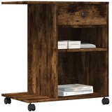  Stalak za pisač s kotačima boja hrasta 60 x 40 x 68,5 cm | Eponuda.com