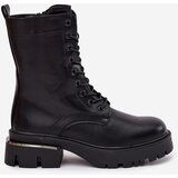 Boto Women's Work Boots on Block Heel Black Alviora | Shoptok.si