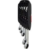 Ks Tools Komplet viličasto-obročastih ključev z ragljo GEARplus® RINGSTOP, zamaknjena oblika, Flank Traction, 5 kosov | Shoptok.si