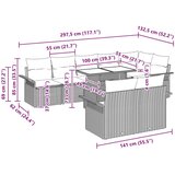  9-delni paket vrtne sedežne garniture z blazinami Črna Poli ratan, (22092183) | Shoptok.si