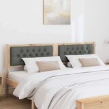vidaXL Vzglavje Drugo rjava in temno siva 180 cm Trdna borovina | Shoptok.si