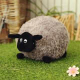 Plišana čupava igračka ovca sa crnom glavom 20cm - smeđa | shoptok.hr