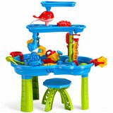  Multi-level Water Table Playground with Chair Accessories Molds 63cm Slike