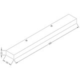 MAYTONI MIR011WL-L9W4K - led zidno svetlo orion LED/9W/230V bela | Eponuda.com