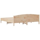 vidaXL Okvir kreveta s uzglavljem 180 x 200 cm masivna borovina | shoptok.hr