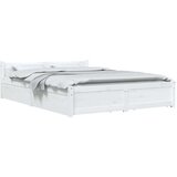  Posteljni okvir s predali bel 140x200 cm, (20645681) | Shoptok.si