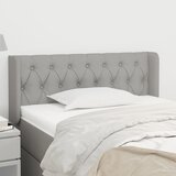  Uzglavlje s ušima svjetlosivo 93x16x78/88 cm od tkanine | shoptok.hr