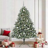  Umjetno božićno drvce Zelena 210 cm PVC, Plastika i Čelik | shoptok.hr