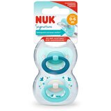 Nuk tolažilna duda - silikon Signature (0-6 m), 2 kosa Multicolor Cene