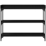  Konzolni stol s policom s pohranom Crni hrast 100 x 30 x 80 cm | Eponuda.ba