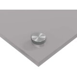 vidaXL Kuhinjski zidni oblog Svjetlosiva Staklo 110 x 50 cm Izdržljiv | shoptok.hr