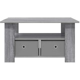  Klubska miza Siva Sonoma 77 x 55 x 42 cm Konstruiran les, (5000295425) | Shoptok.si