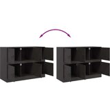 vidaXL Komoda crna 99 x 39 x 73 cm čelična | shoptok.hr