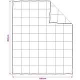  Set deka 2 kom. 260 x 220 cm Sve sezone Kapok vlakno Bež | shoptok.hr