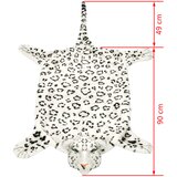  Tepih Leopard od Pliša 139 cm Bijeli | Eponuda.ba