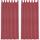vidaXL Voile zavjese s petljama 2 kom. vino crvene 140x245 cm - boja crnog vina 140 x 245 cm 1 s petljama Cijene