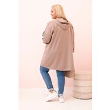 Kesi Włoski Women's butter-colored sweatshirt with decorative sleeves black | shoptok.hr