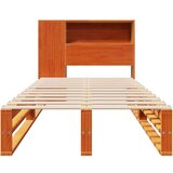  Krevet s regalom za knjige bez madraca 100x200 cm masivno drvo | shoptok.hr