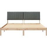  Okvir za krevet s uzglavljem Smeđa 180 x 200 cm tkanina | shoptok.hr