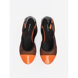 Shelvt Orange ballerinas with black mesh | Shoptok.si