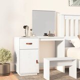  Toaletni stolić bijeli 95 x 50 x 134 cm od masivne borovine | shoptok.hr