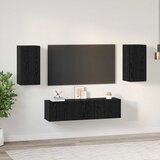  Set TV komoda Crni hrast Konstruirano drvo | shoptok.hr