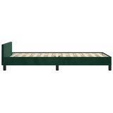  Okvir za krevet bez madraca tamnozeleni 90x200 cm baršunasti | shoptok.hr