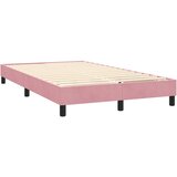 Box Spring krevet s madracem i LED ružičasti 160x220 cm baršun | shoptok.hr