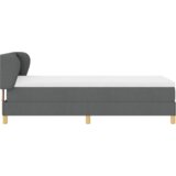 vidaXL Box Spring postelja z vzmetnico v temno sivi barvi, 90x190 cm, tkanina | Shoptok.si