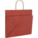  Papirnate vrećice 250 kom s ručkama crvene 32x22x28 cm | shoptok.hr