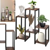 springos metalni stalak za cvijeće sa 6 polica, crni, visina 79 cm | shoptok.hr