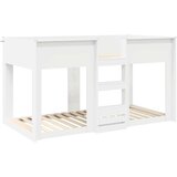  Postelja na vzkraj za otroke Bela 80 x 200 cm Konstruiran les, (5000137007) | Shoptok.si
