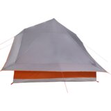 vidaXL Družinski Šotor Tipi Sivo in Oranžno 10-Oseba Vodoodporen | Shoptok.si