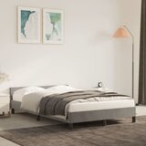vidaXL Posteljni okvir z vzglavjem svetlo siv 120x200 cm žamet Cene