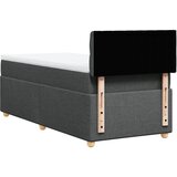  Krevet s oprugama i madracem tamnosivi 100 x 200 cm od tkanine | shoptok.hr