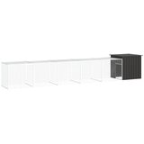  Kavez za kokoši antracit 600x91x100 cm pocinčani čelik | shoptok.hr