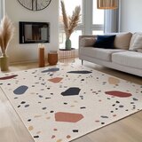 Mila Home Kremno bela pralna preproga 120x180 cm Cracked Terrazzo – | Shoptok.si