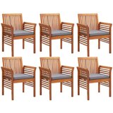  7-dijelni vrtni blagovaonski set s jastucima bagremovo drvo | shoptok.hr