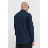 Hugo Bombažna srajca moška, mornarsko modra barva | Shoptok.si