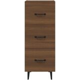 Komoda boja smeđeg hrasta 34 5 x 34 x 90 cm konstruirano drvo | shoptok.hr
