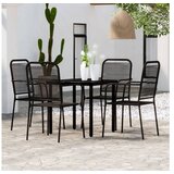  5-dijelni vrtni blagovaonski set crni | shoptok.hr