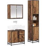  Set namještaja za kupaonicu 3 pcs Staro drvo 65 x 33 x 60 cm | shoptok.hr